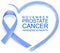 November prostate cancer awareness month blue ribbon heart shape symbol support campaign