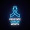 November Prostate cancer awareness month concept design.