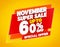 NOVEMBER SUPER SALE UP TO 60 % SPECIAL OFFER illustration 3D rendering