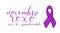 Novembro Roxo translation from portuguese November Purple, Brazil campaign for preterm infants support. Handwritten