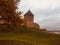 Novgorod Kremlin tower, Bank of the Volkhov river, South-East side, Veliky Novgorod