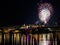 Novi Sad /Serbia - July 12th 2018: Fireworks on opening night of Exit Music Festival