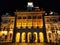 Novi Sad Serbia town hall night scenery