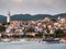 Novi Vinodolski, Croatia, seaside, harbour, old town, belfry