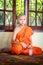 Novice in Thailand, young monk.