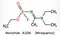 Novichok A-234 , organophosphate  nerve agent, according to Mirzayanov, C8H18FN2O2P molecule. Skeletal chemical formula