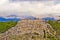 Novigrad Dalmatinski fortress and Velebit Mountain