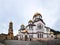 Novo-Athos monastery in Abkhazia in winter