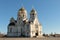 Novocherkassk Holy Ascension Cathedral in winter on a sunny day