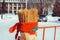 Novokuzneck, Russia - 18.02.2018: the effigy of Maslenitsa