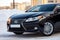 Novosibirsk, Russia - 12.01.2018: Black Lexus ES250 2014 release with an engine of 2.5 liters close-up front view on the car