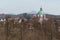 Novy Falkenburk castle in Jablonne v Podjestedi and Jested Tower in Liberec, Czech Republic