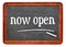 Now open blackboard sign