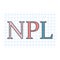 NPL Non-performing loan written on checkered paper sheet