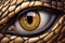 ntense Macro View of Snake\\\'s Eye Captured Through Lens, Generative AI