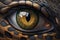 ntense Macro View of Snake\\\'s Eye Captured Through Lens, Generative AI