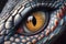 ntense Macro View of Snake\\\'s Eye Captured Through Lens, Generative AI