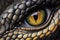 ntense Macro View of Snake\\\'s Eye Captured Through Lens, Generative AI