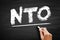 NTO - Notice To Owner acronym, business concept on blackboard