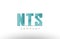 nts n t d alphabet three 3 letter green logo icon design