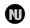 NU Company initial letters monogram. NU company monogram