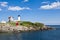 Nubble Lighthouse at Cape Neddick, Maine, United States of America 