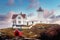 Nubble Lighthouse famous to Maine USA