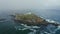 Nubble lighthouse in fog