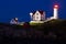 Nubble Lighthouse at night, Cape Neddick