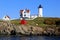Nubble Lighthouse, one of Maine\'s most famous,York Beach, September,2014