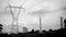Nuclear Electric Power Plant Black And White