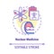 Nuclear medicine concept icon