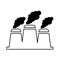 Nuclear plant chimney icon