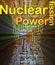 Nuclear power background concept glowing