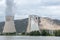 Nuclear Power Plant and Wind Turbines on the Rhone.