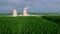 Nuclear Power Station Aerial View