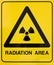 Nuclear radiation warning sign