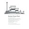Nuclear Reactor and Power Lines , Brochure Design