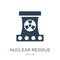 nuclear residue icon in trendy design style. nuclear residue icon isolated on white background. nuclear residue vector icon simple