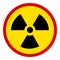 Nuclear Sign on white