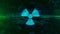 Nuclear warning symbol hologram