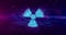 Nuclear warning symbol hologram