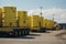 nuclear waste, transported in high-security trucks from the power plant to storage facility