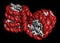 Nucleosome structure. Structure of an oligonucleosome, showing the packaging of DNA in chromosomes. 3D illustration