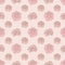 Nude floral peony pattern