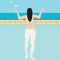 Nude Woman in the Pool