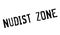 Nudist Zone rubber stamp