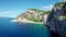 Nugal Beach. Croatia, Makarska Riviera, nudist beach Aerial view