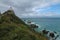 Nugget Point Lighthouse at a cloudy day