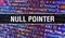 Null pointer with Abstract Technology Binary code Background.Digital binary data and Secure Data Concept. Software